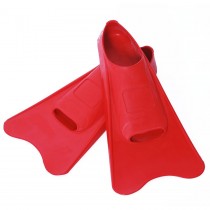 Korte zwemvliezen rubber rood