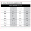 FINIS Zoomer Z2 Gold Fin maattabel