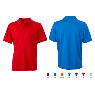 Heren active polo